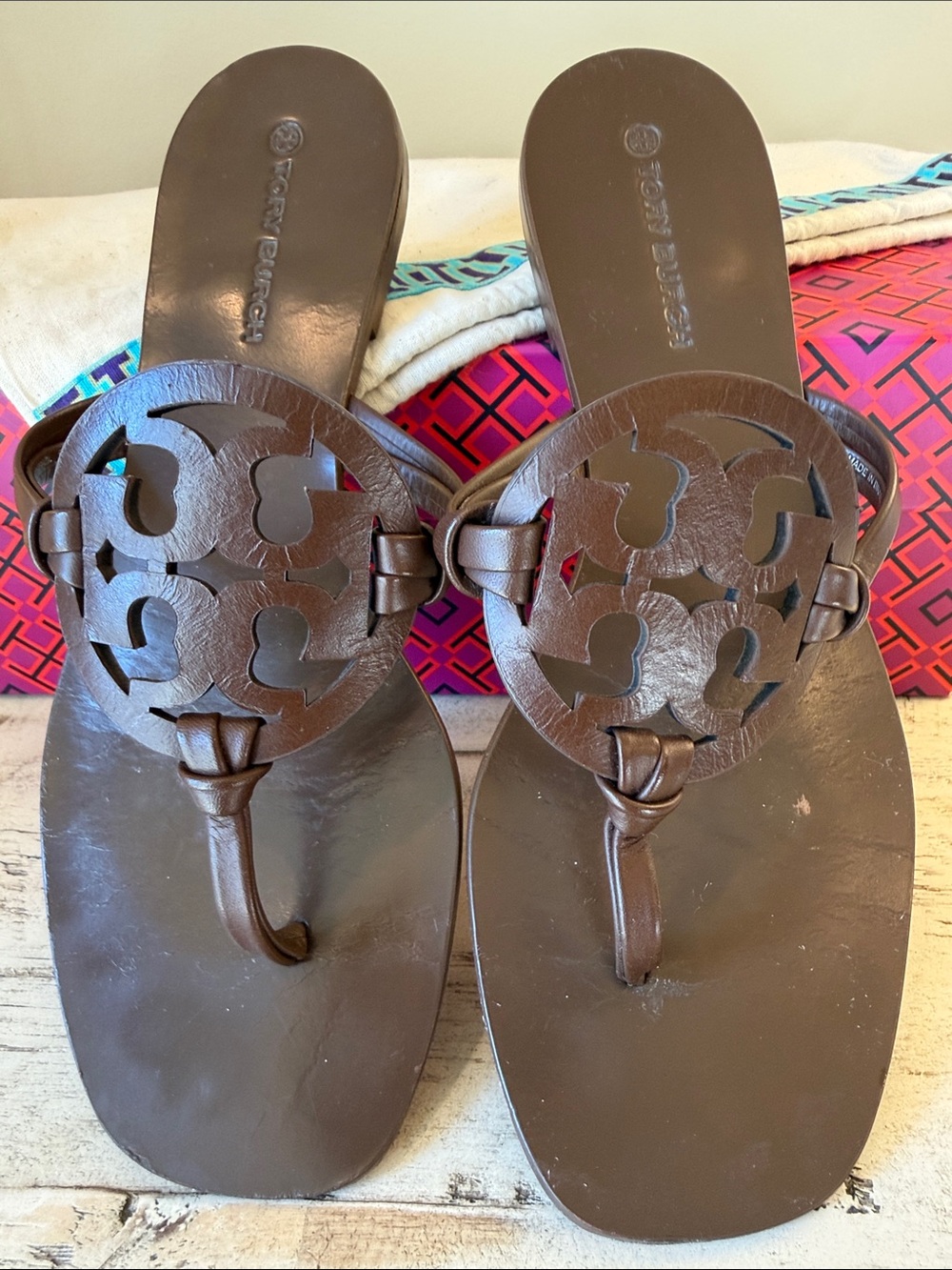 🤎 Tory Burch Miller Square Toe Sandals - Picture 14 of 14